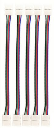 80109  (Pack Of 5) Double Ended RGB Connector